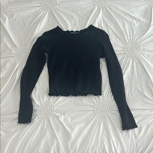 Brandy Melville navy blue Long Sleeve Women's Top